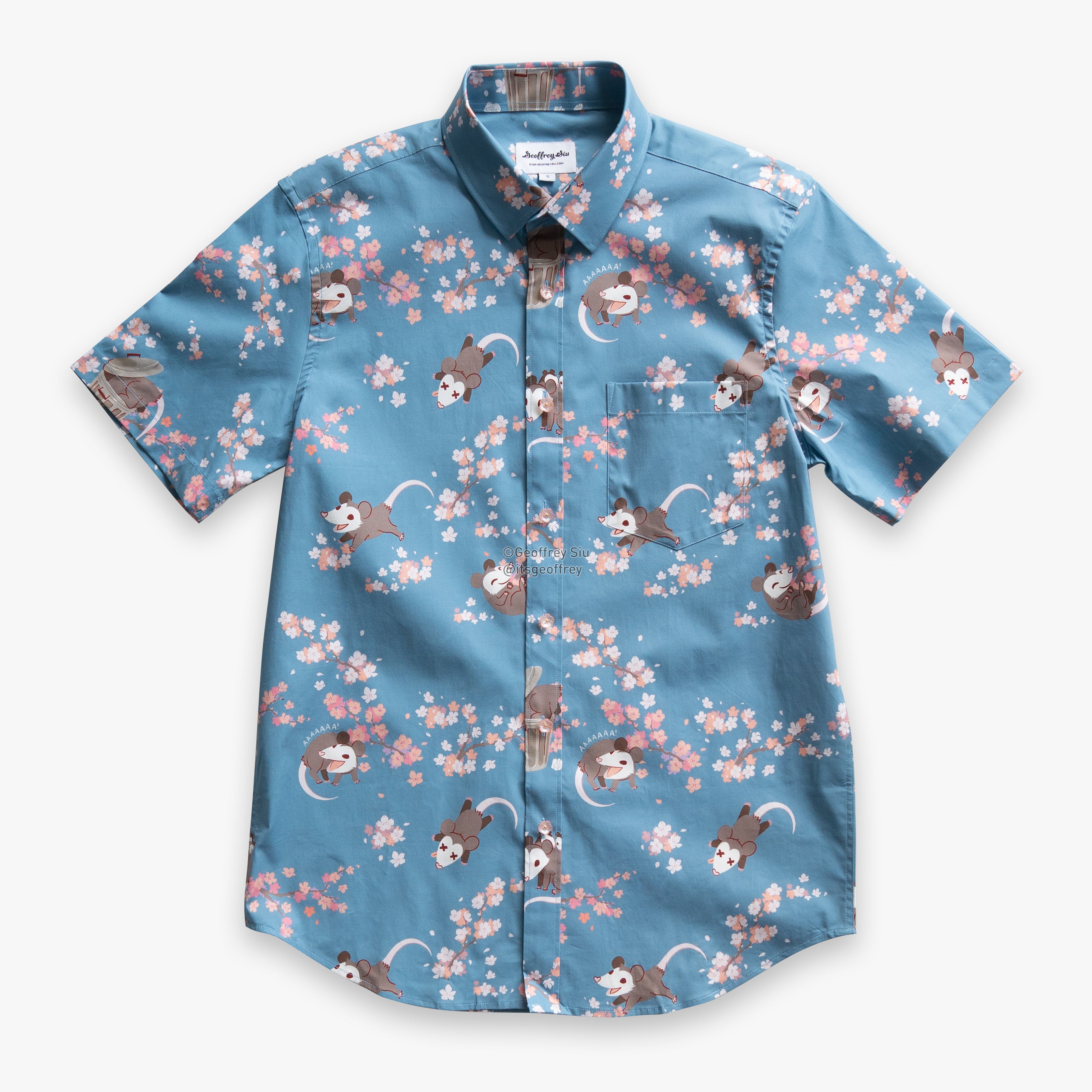 Cherry 'Possum Button-Up Shirt