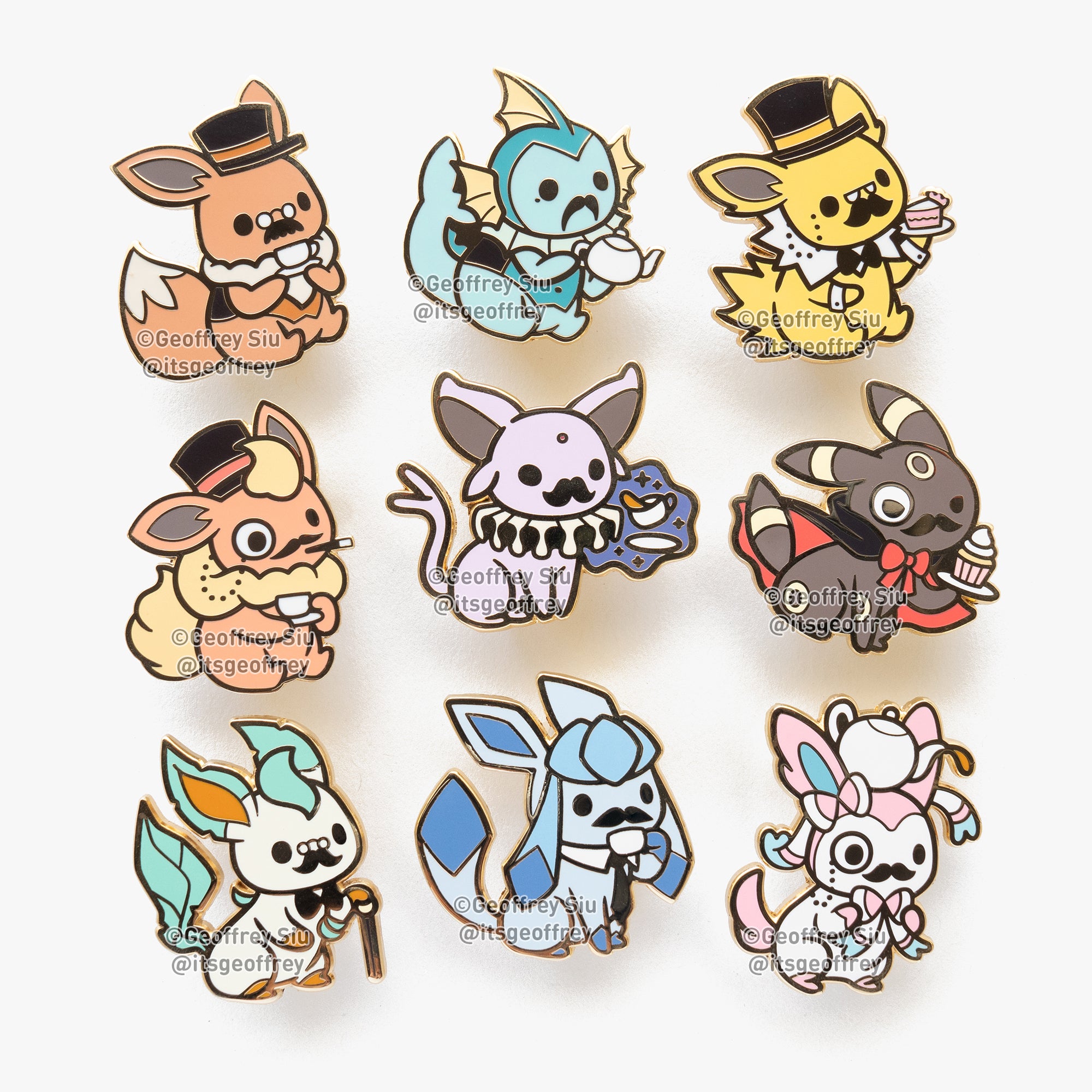 Pokemon sweets and drink themed enamel pins! This is such an adorable pokemon  pin set! Perfect for eeveelution love…