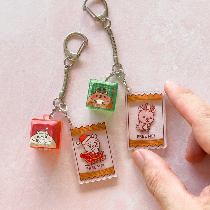Holiday Clicky Keychains