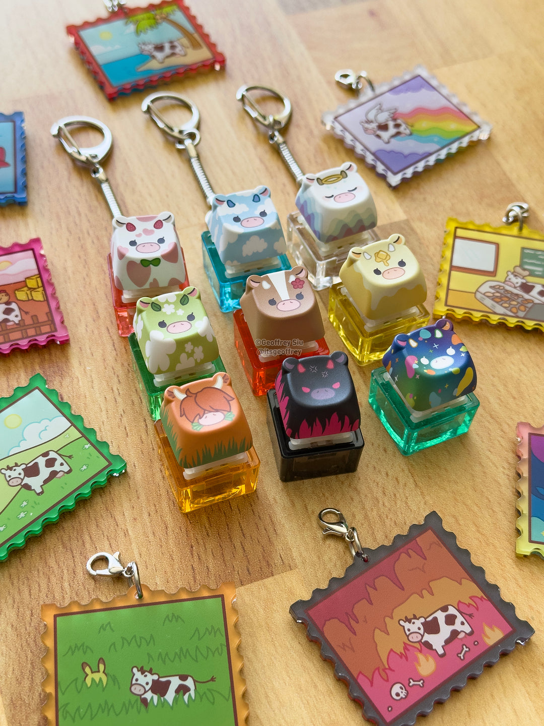 Series 7 Cow Creamy Clicky Keychain Blind Bag