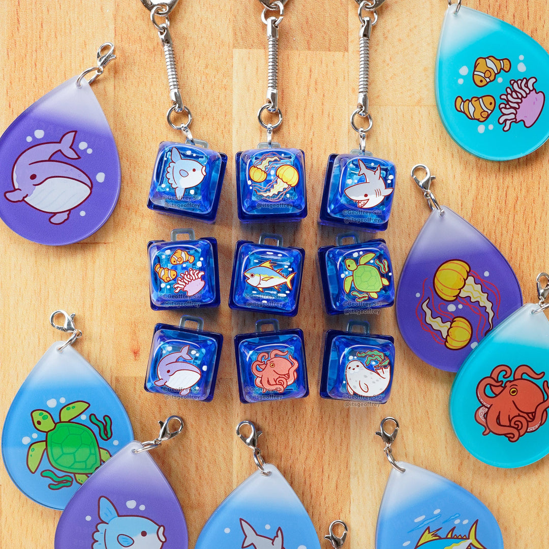 Series 8 Marine Animal Tactile Clicky Keychain Blind Bag