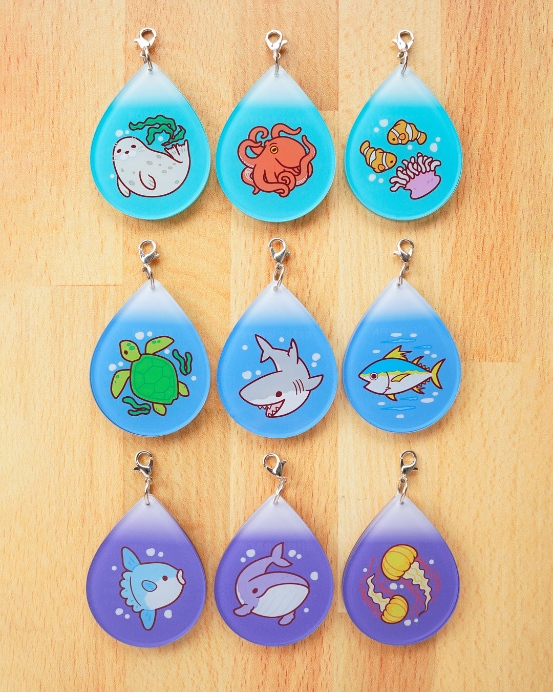 Series 8 Marine Animal Tactile Clicky Keychain Blind Bag
