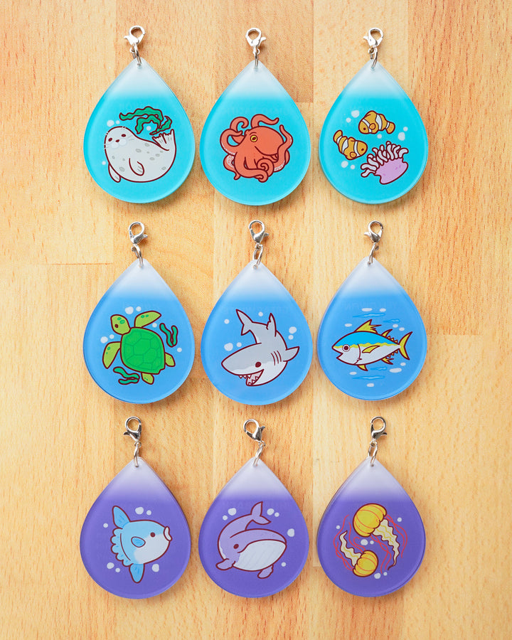 Series 8 Marine Animal Tactile Clicky Keychain Blind Bag