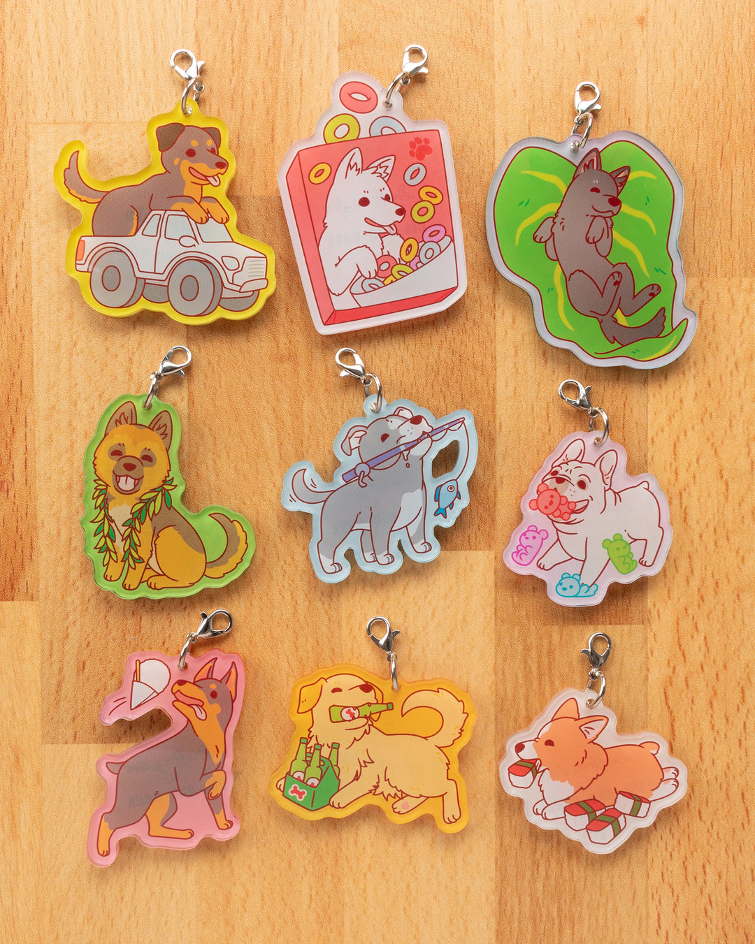 Geoffrey Siu x Dis-and-Bark Clicky Keychain Blind Bag