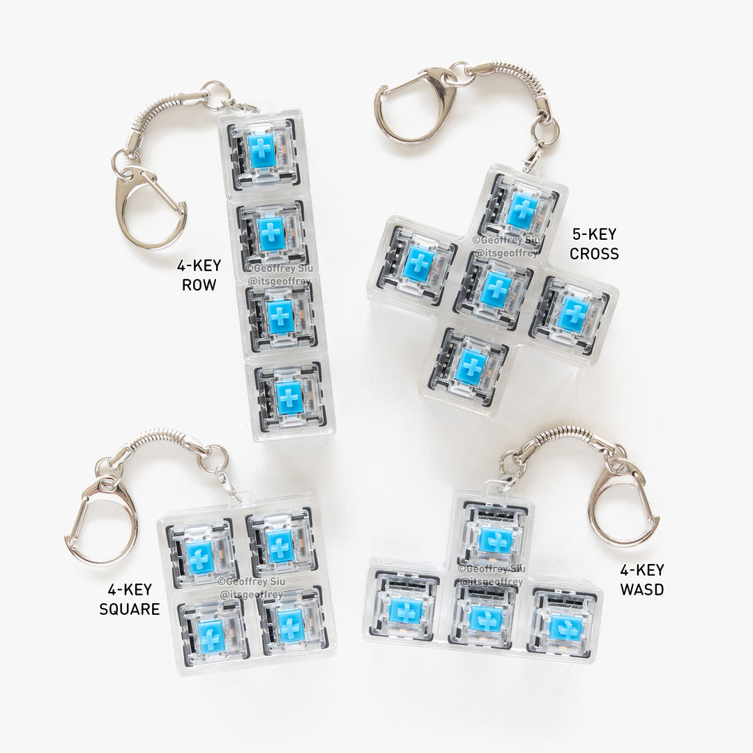 Clicky Keychain Housings + Switches (No Key Caps)