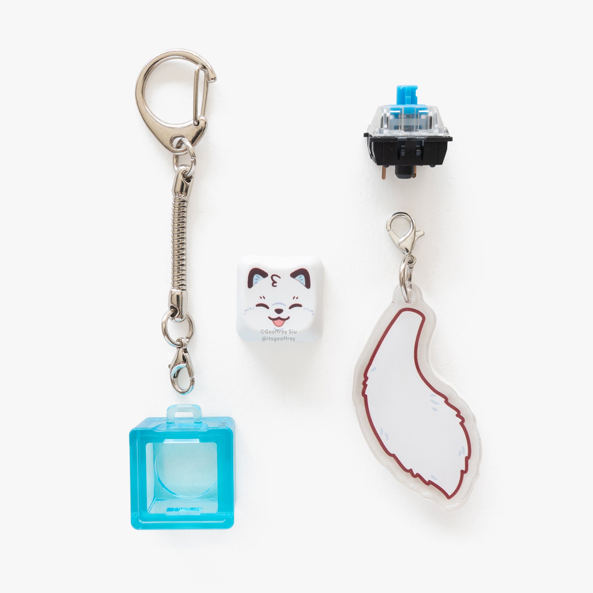 MAO Fox Clicky Keychains – Geoffrey Siu Art LLC
