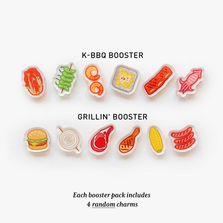 BBQ Grill Fillable Keychain Charms Blind Booster Packs