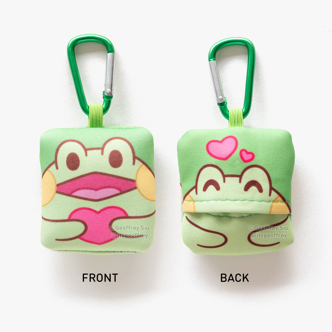 Bean the Frog Microfiber Cloth Keychain