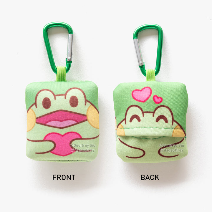 Bean the Frog Microfiber Cloth Keychain