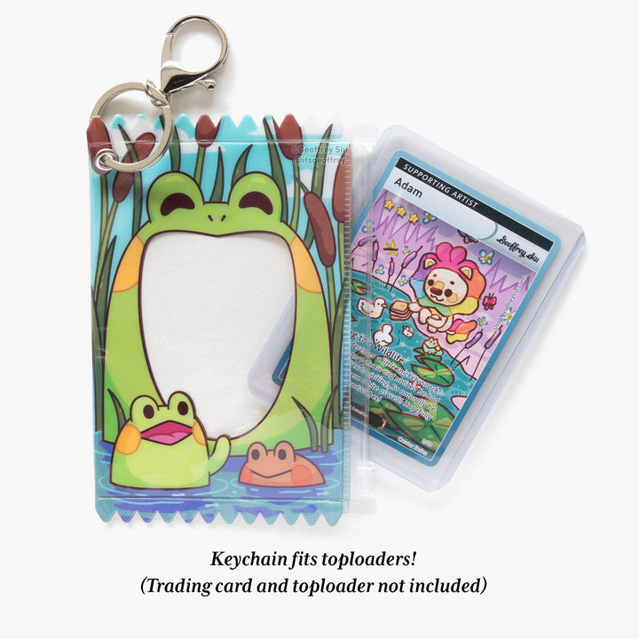 Frog Photo Card Holder Keychain