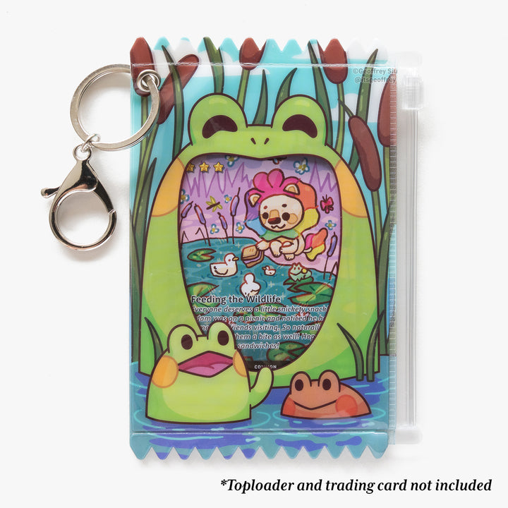 Frog Photo Card Holder Keychain