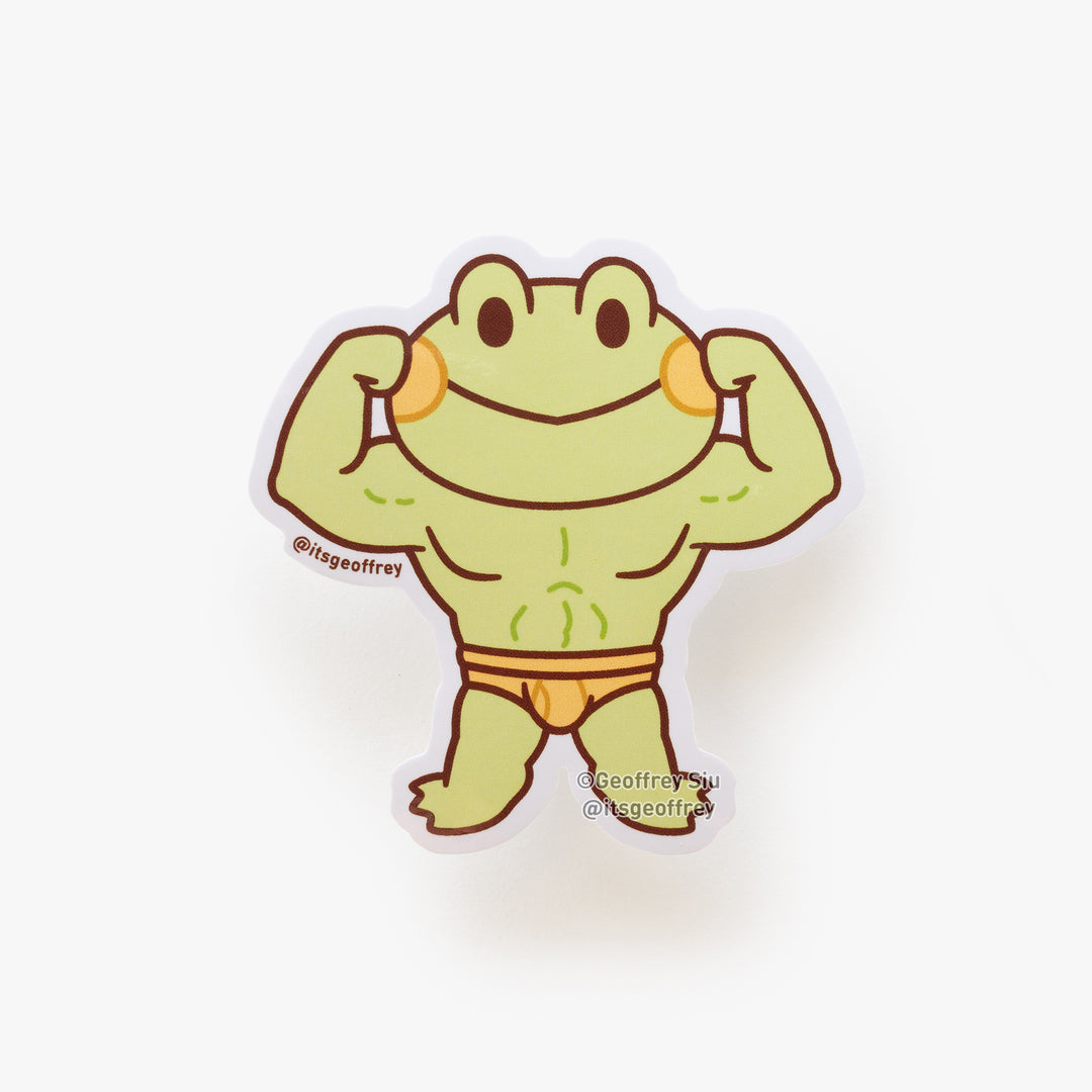 Bean The Frog Vinyl Stickers