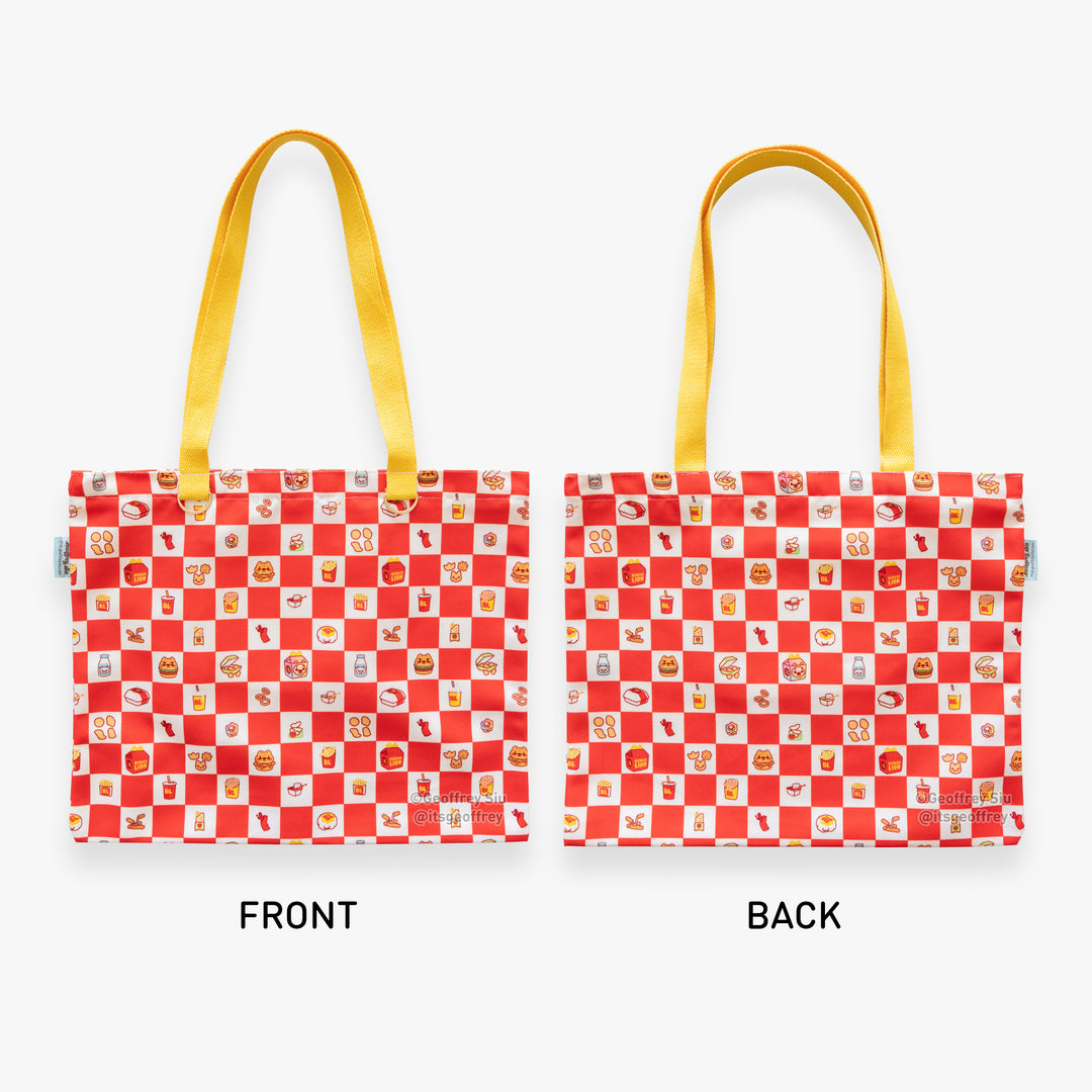 Burger Lion Cotton Tote Bag