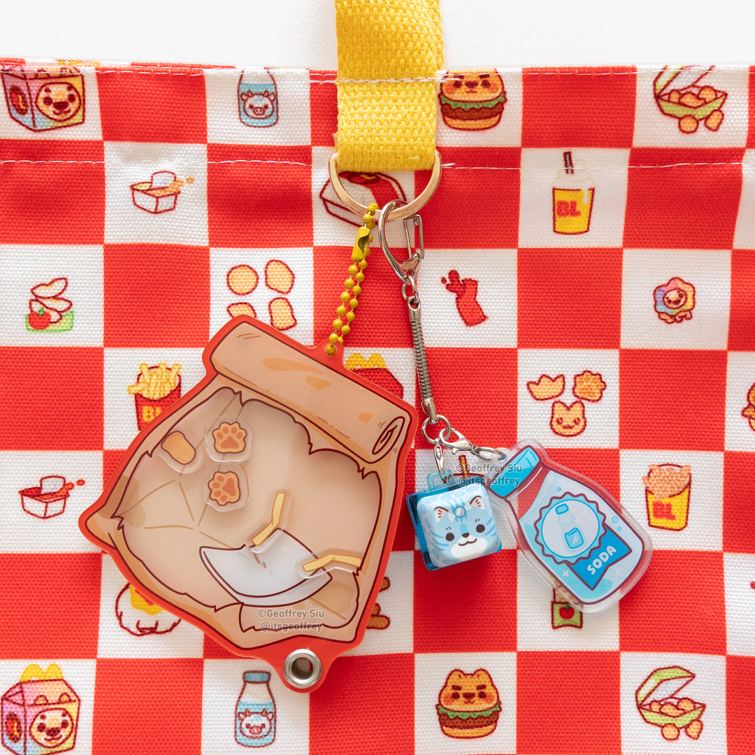 Burger Lion Cotton Tote Bag