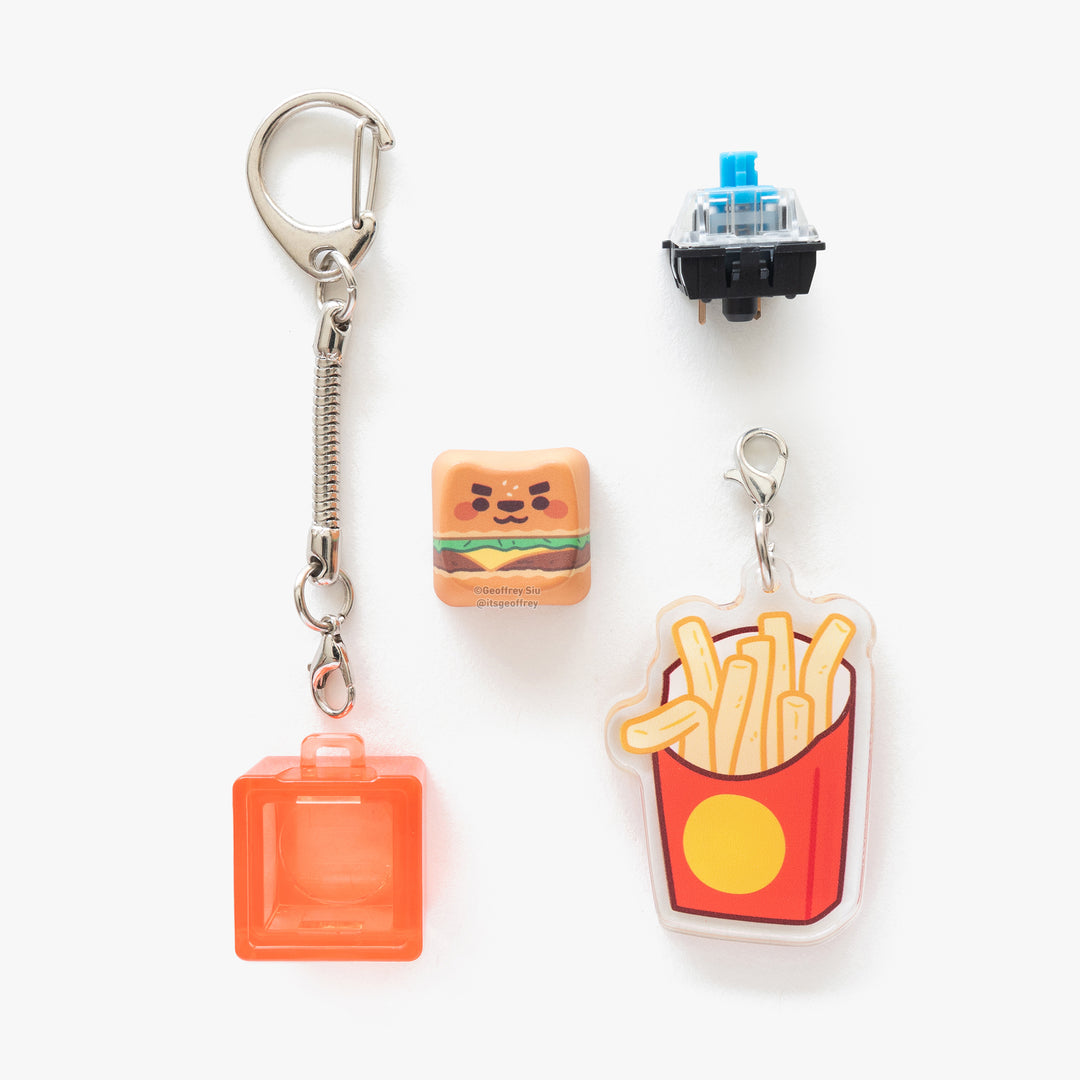 MAO Fast Food Clicky Keychains