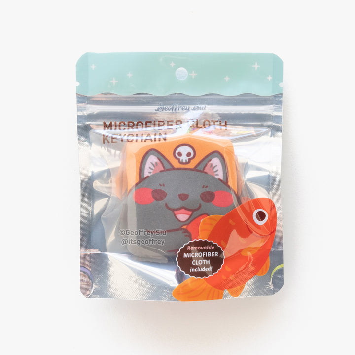 Black Cat Microfiber Cloth Keychain (Limited Edition)