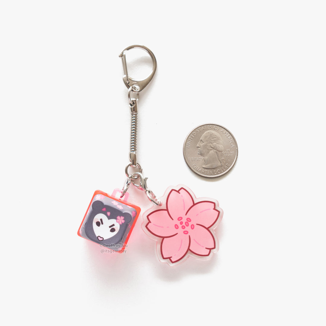 Bear Cherry 'Possum Clicky Keychains