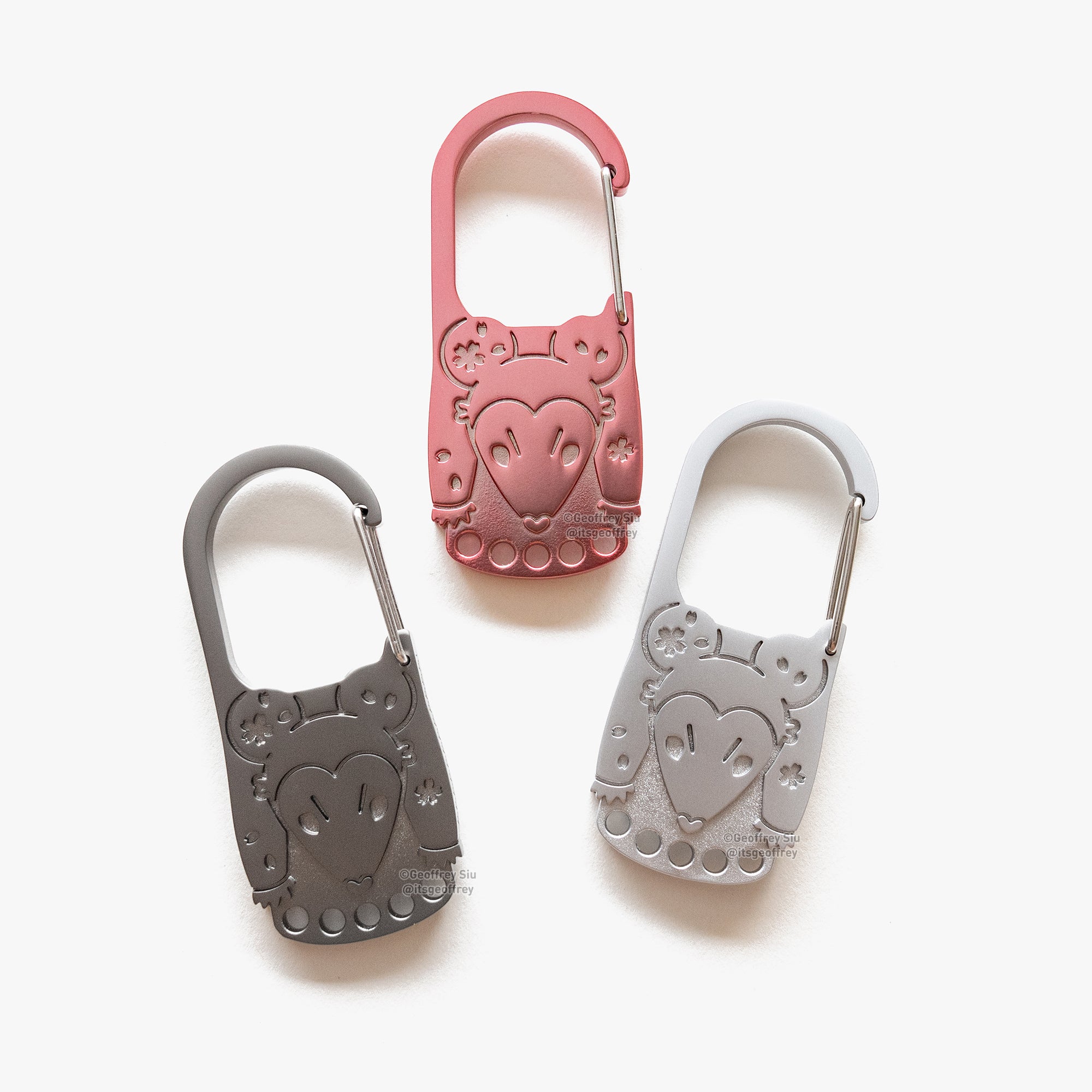Cherry 'Possum Carabiners (2.9