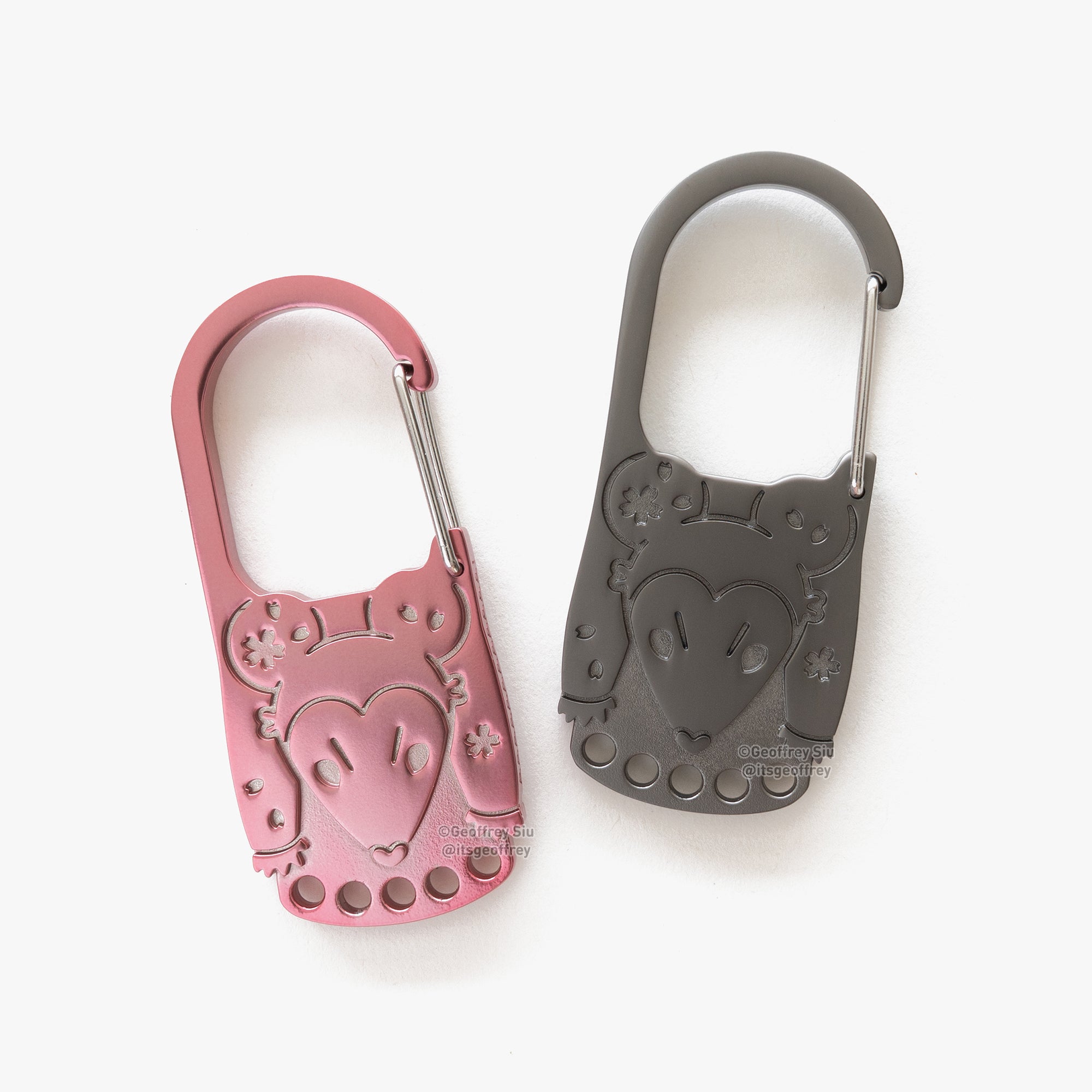 Cherry 'Possum Carabiners (2.9