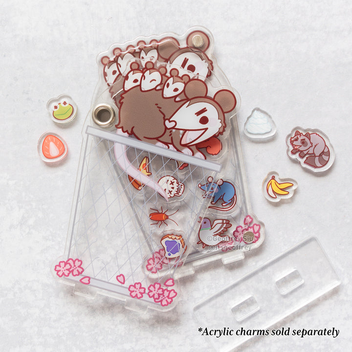 Cherry 'Possum Trash Can Acrylic Shaker Standee