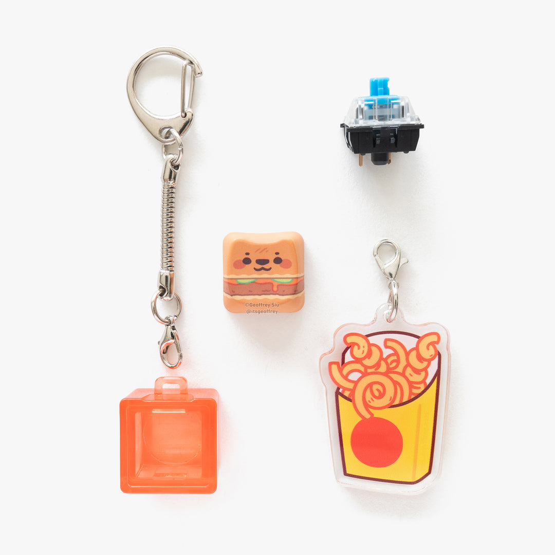 MAO Fast Food Clicky Keychains