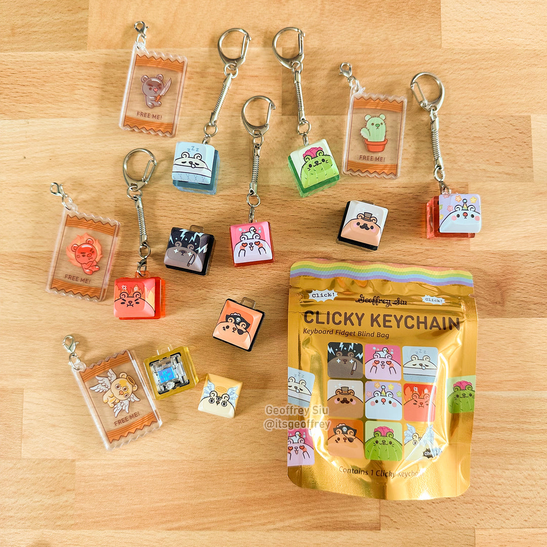 Series 1 Gummy Bear Clicky Keychain Blind Bag