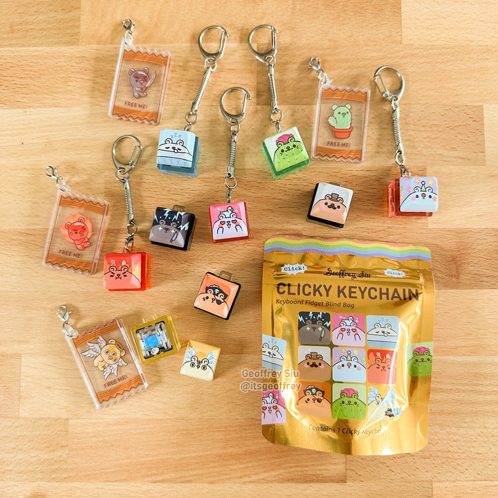Series 1 Gummy Bear Clicky Keychain Blind Bag