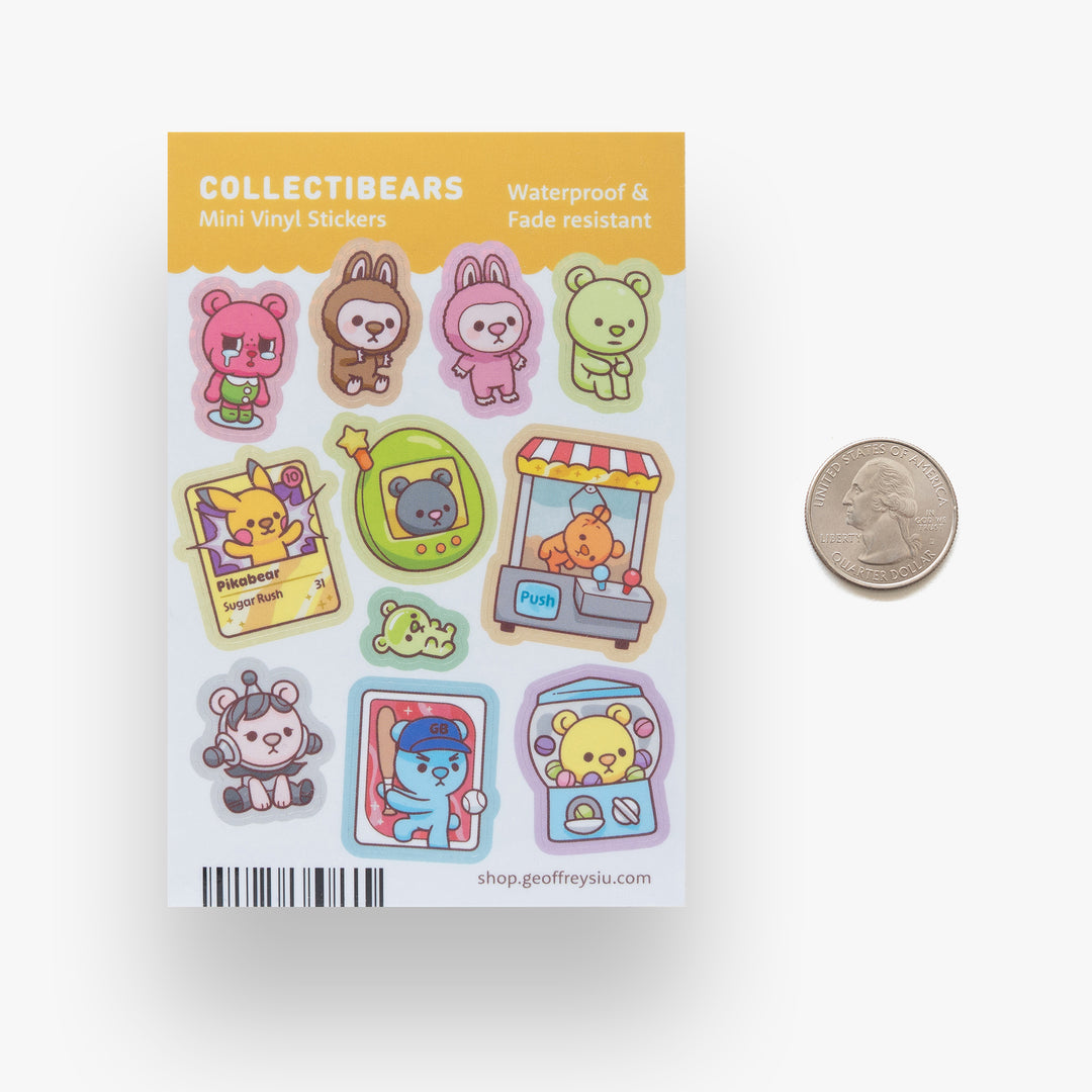 Collectibears Mini Vinyl Sticker Sheet