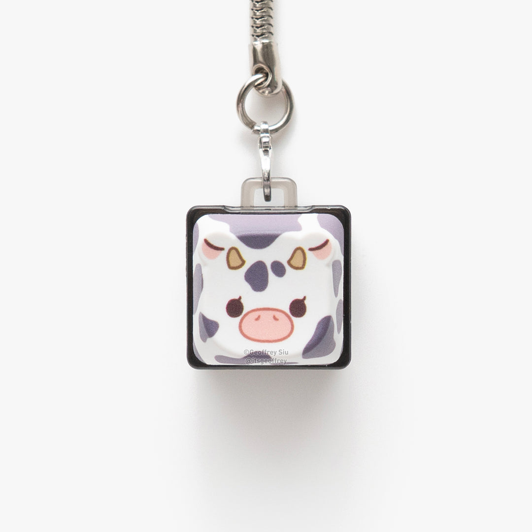 Common Cow Clicky Keychain
