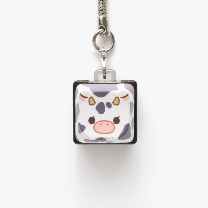 Common Cow Clicky Keychain