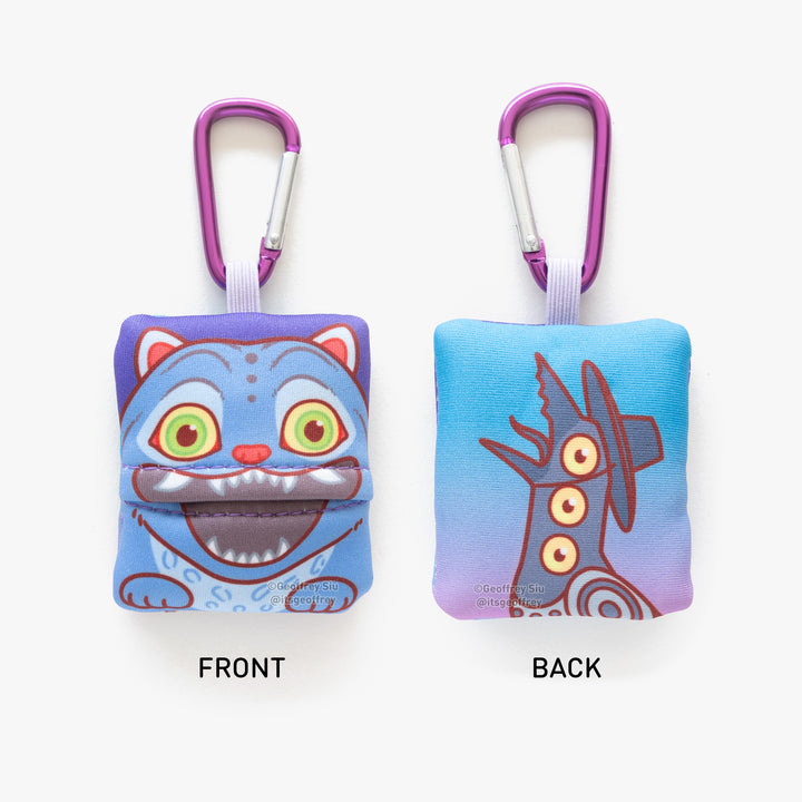 Blue Tiger Microfiber Cloth Keychain