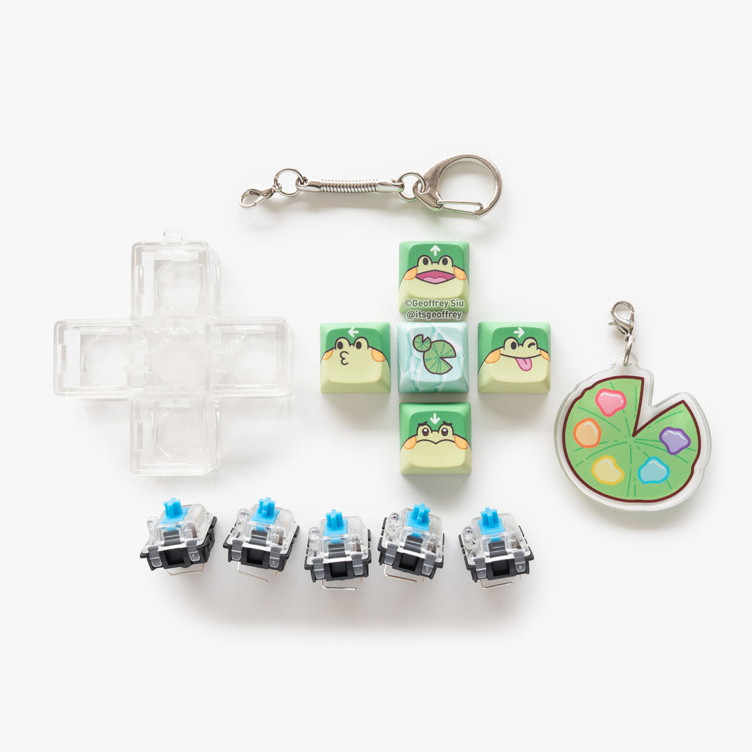 Directional Bean Multi-Key Clicky Keychain