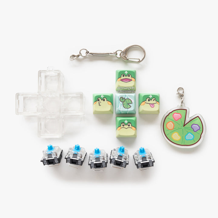 Directional Bean Multi-Key Clicky Keychain