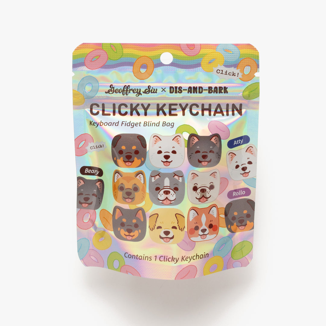 Geoffrey Siu x Dis-and-Bark Clicky Keychain Blind Bag