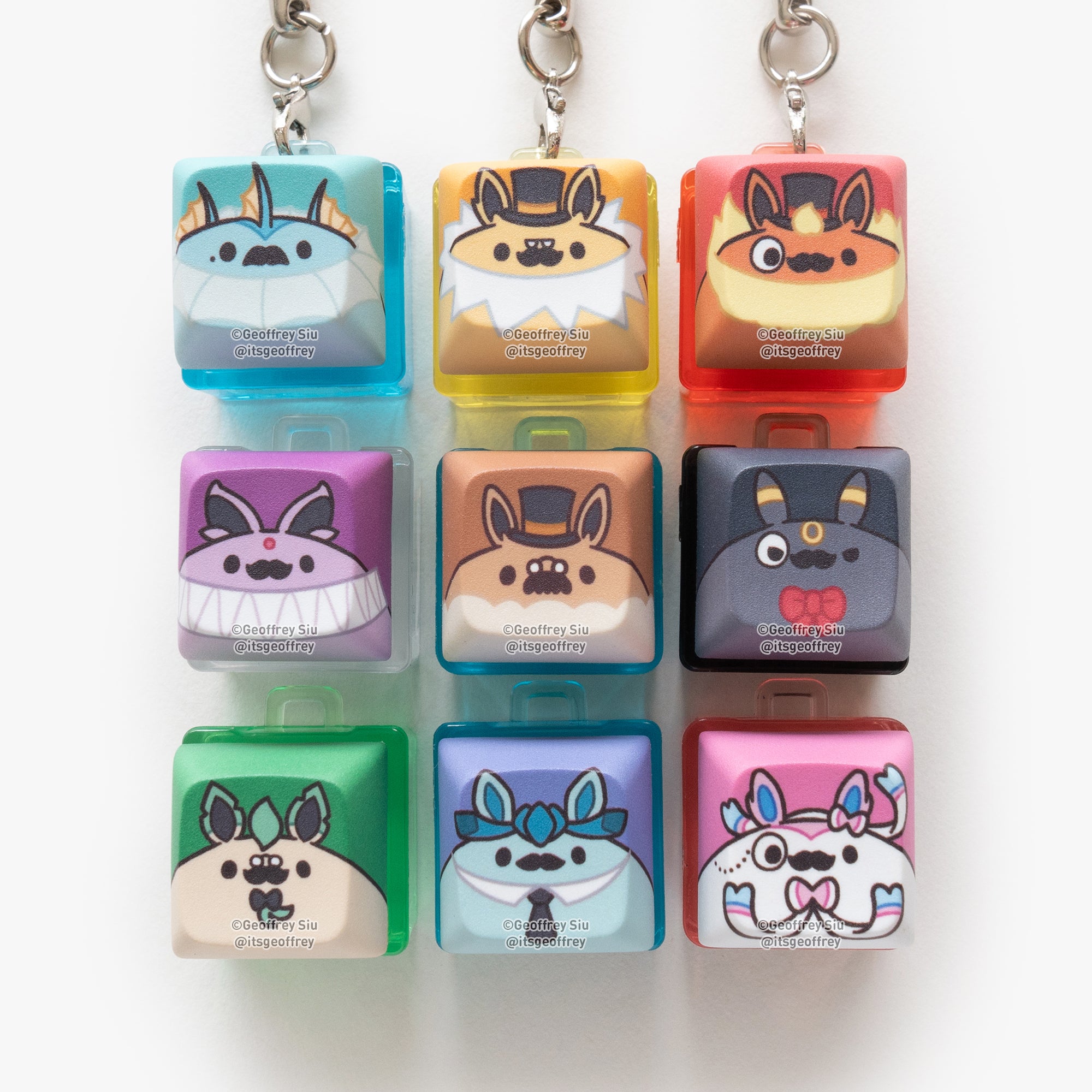 Teaveelution Clicky Keychains – Geoffrey Siu Art LLC