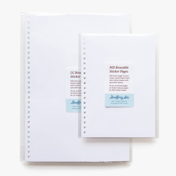 MD & LG Reusable Sticker Pages