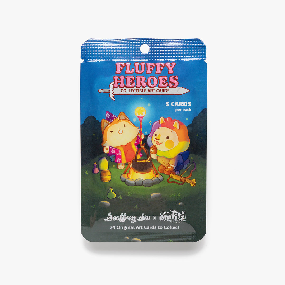 Geoffrey Siu x Art of EmFitz Fluffy Heroes Trading Card Pack (Limited Edition)