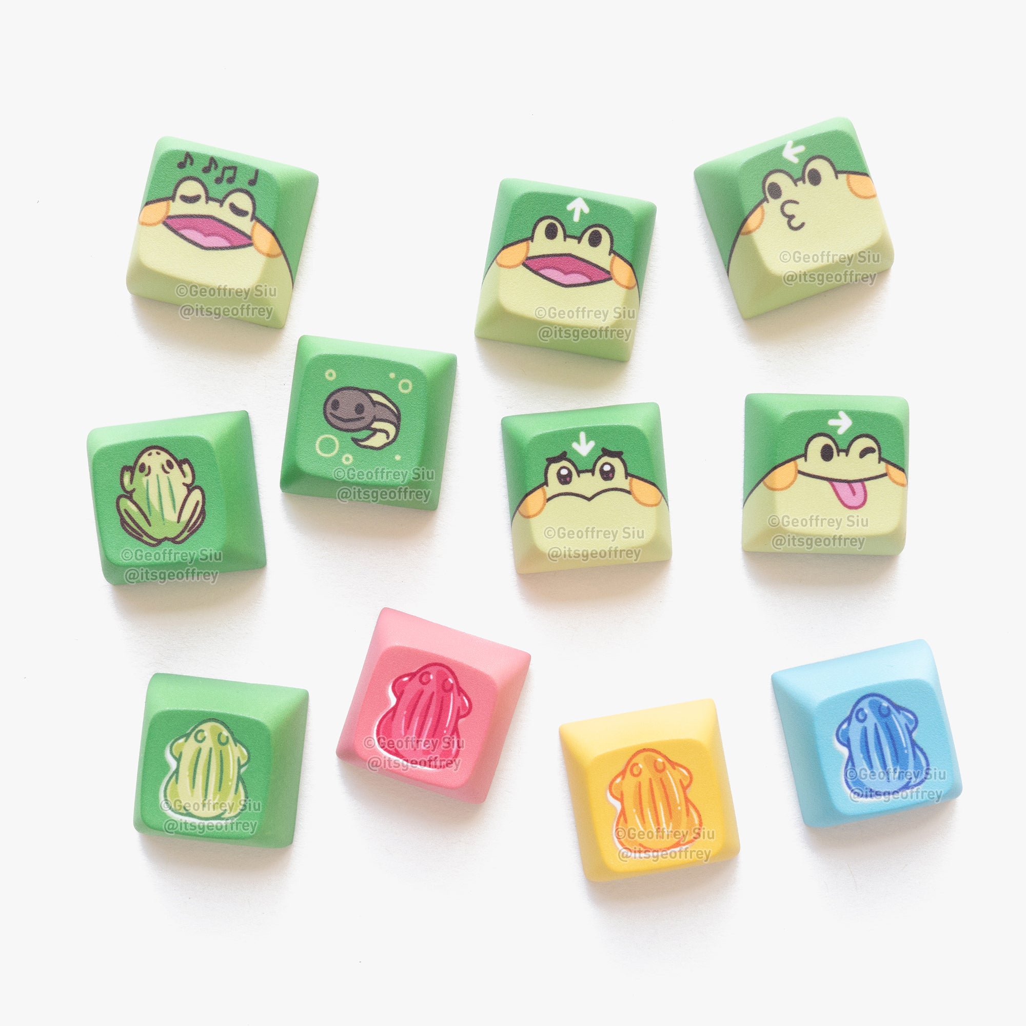 Frog Individual Keycaps – Geoffrey Siu Art LLC