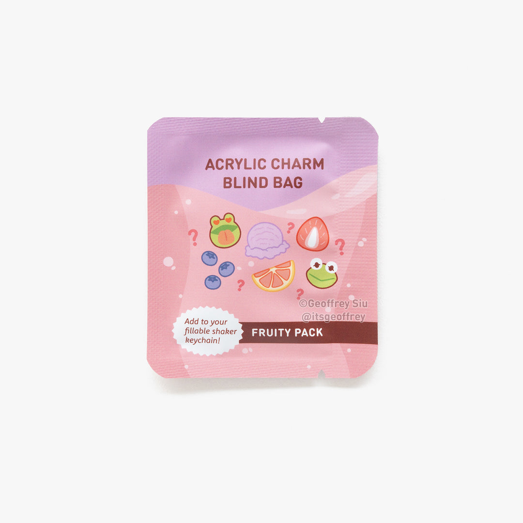Boba Topping Fillable Keychain Charms Blind Booster Packs