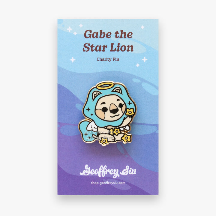 Gabe the Star Lion Hard Enamel Pin