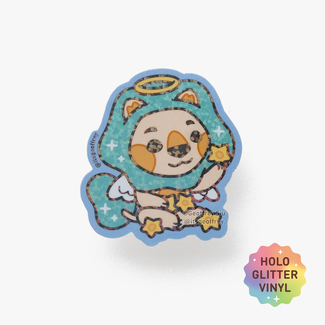 Gabe the Star Lion Holographic Sticker
