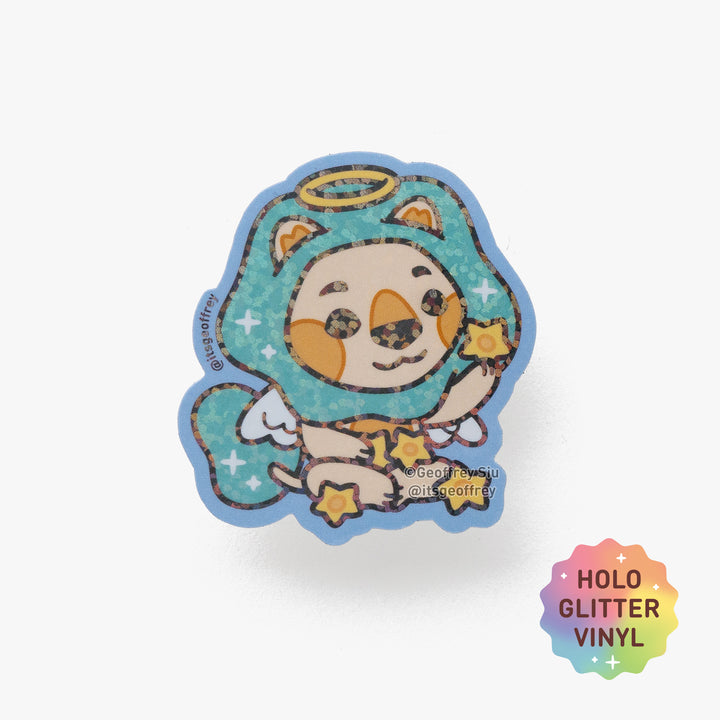 Gabe the Star Lion Holographic Sticker
