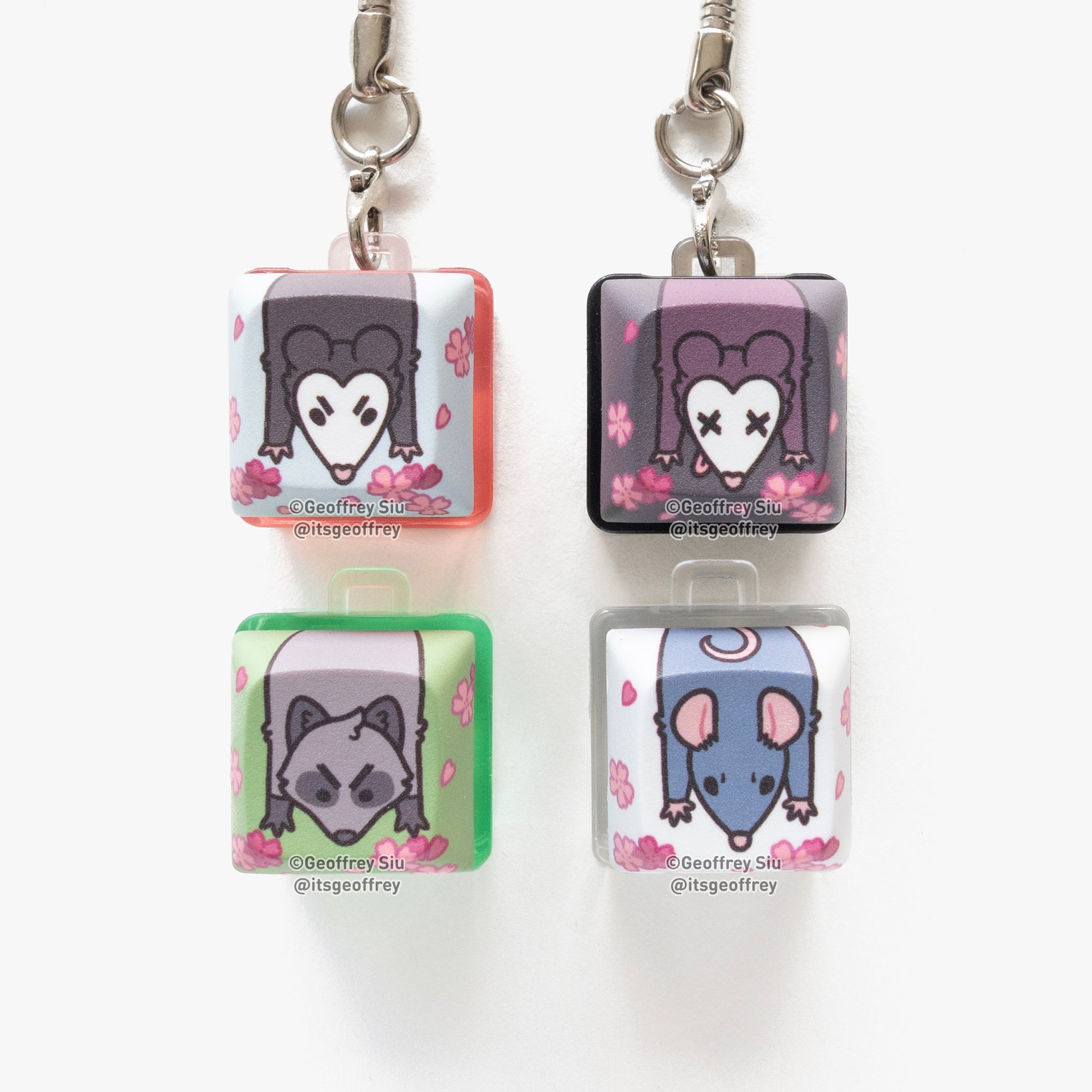 Garbage Clicky Keychains