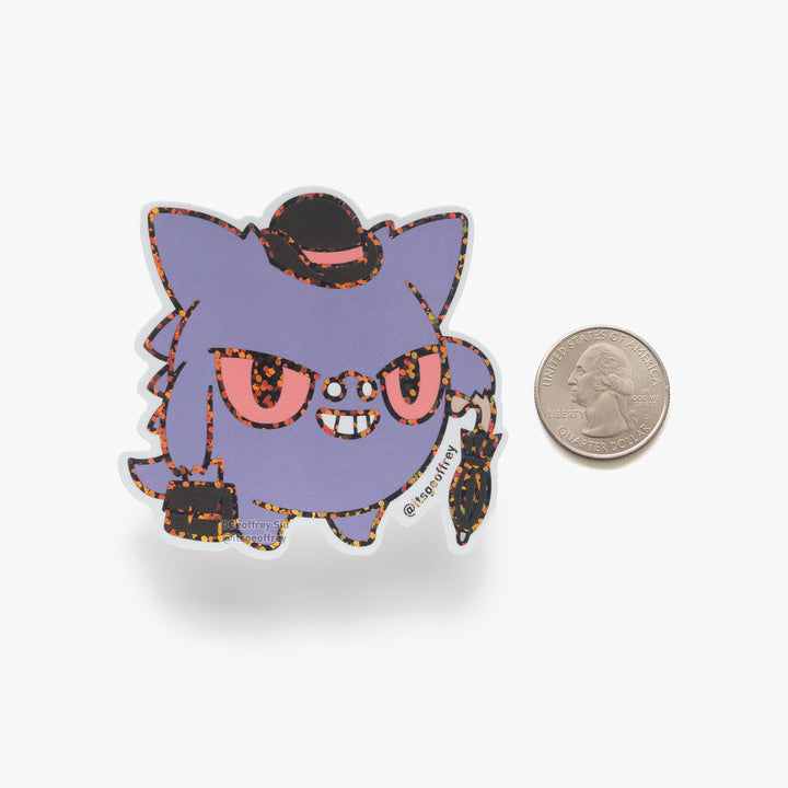 Gengarious Holographic Glitter Sticker