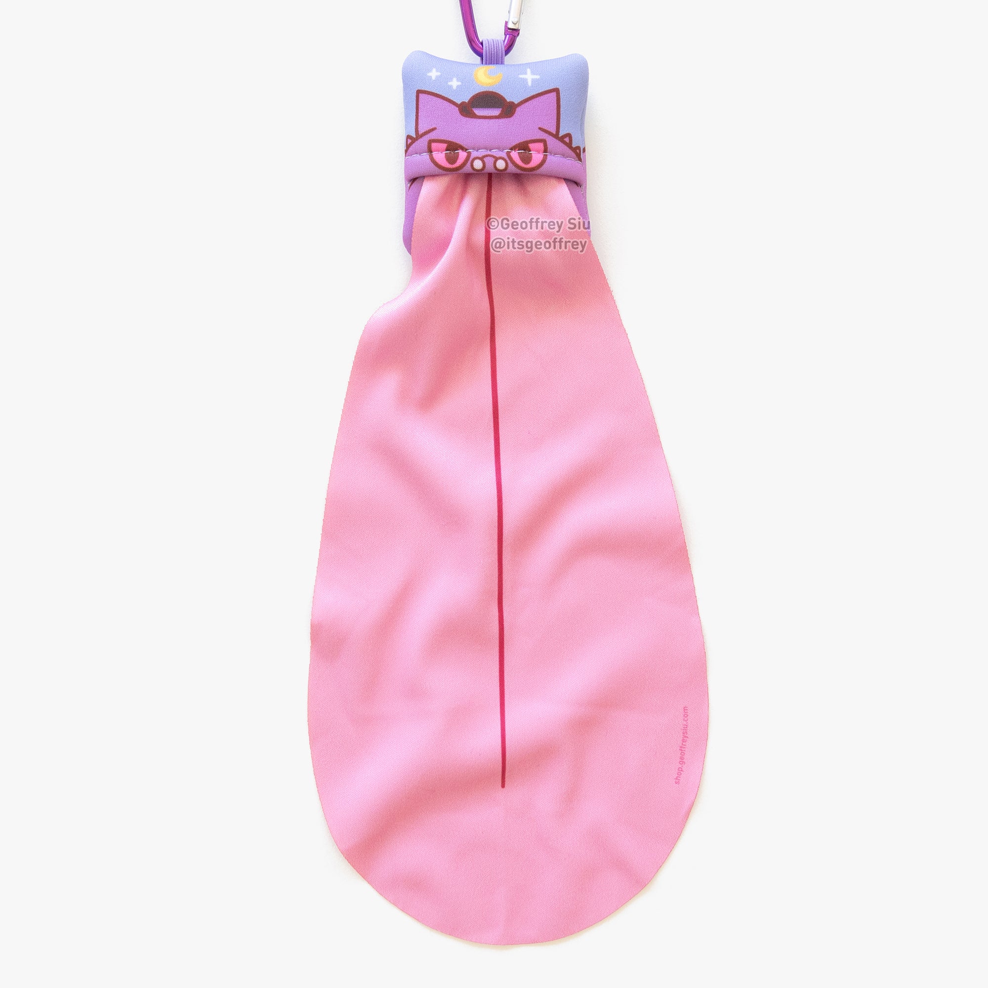 Gengarious Microfiber Cloth Keychain – Geoffrey Siu Art LLC