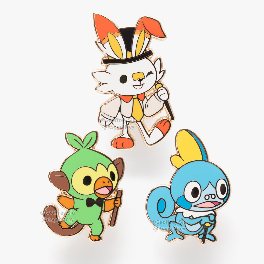 Gentlemon 8 Hard Enamel Pins