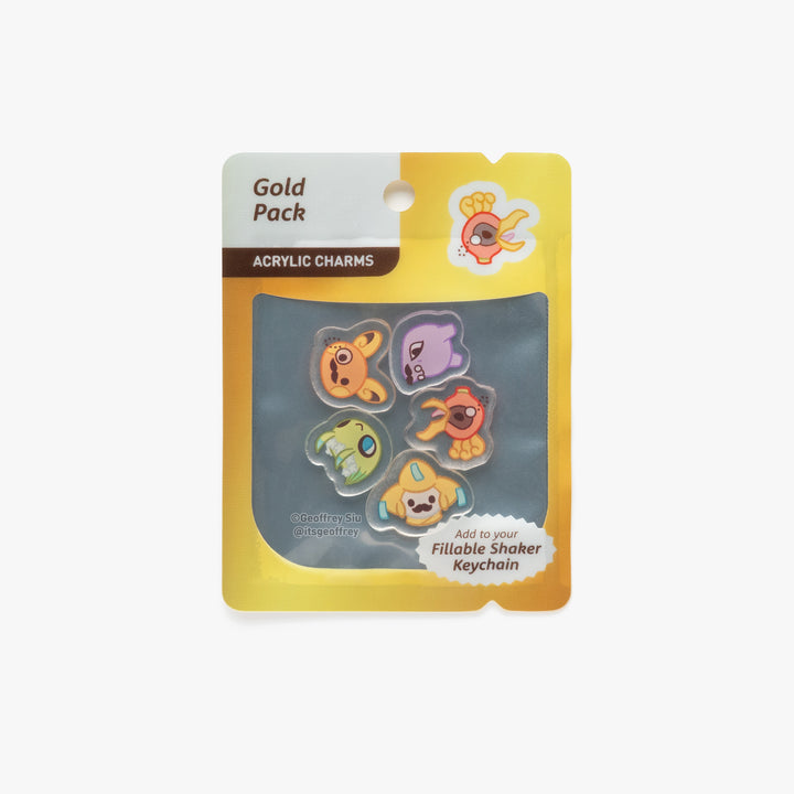 Gold/ Silver Gentlemon Fillable Keychain Charms Booster Packs