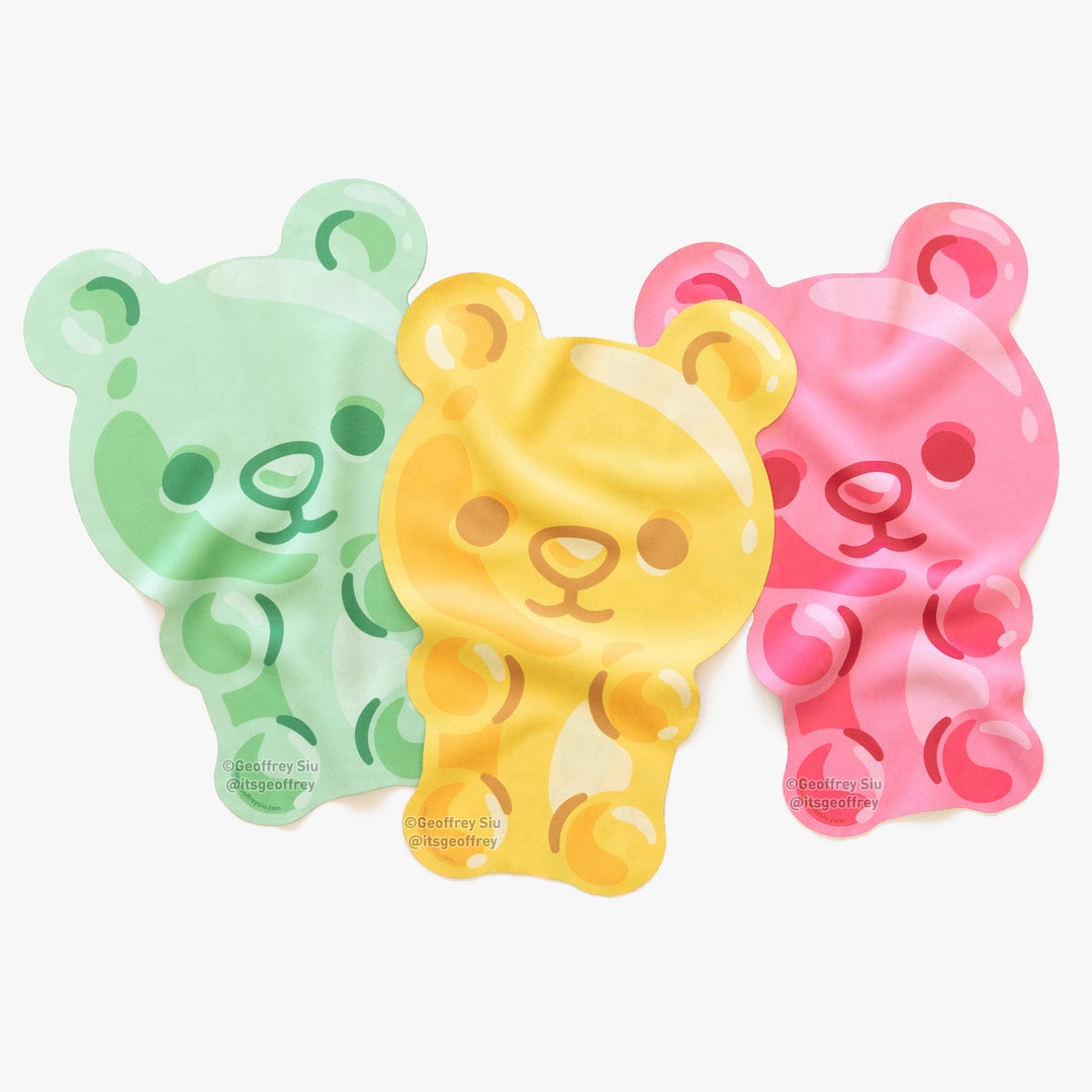Gummy Bear Microfiber Cloth Keychain