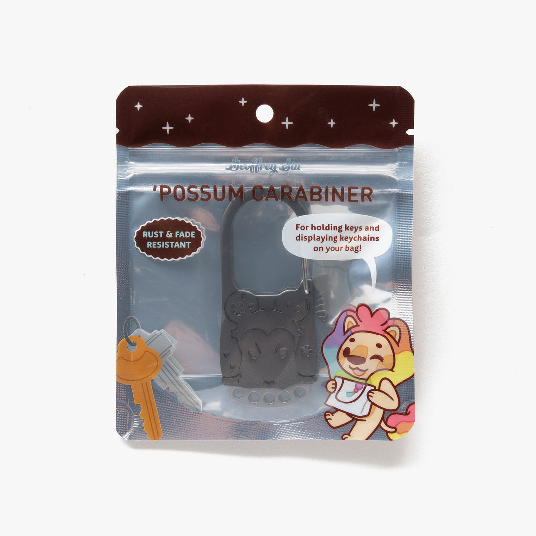 Cherry 'Possum Carabiners (2.9")