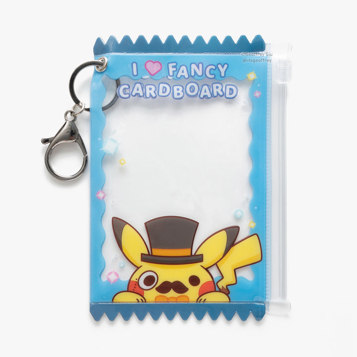 I Love Fancy Cardboard Photo Card Holder Keychain